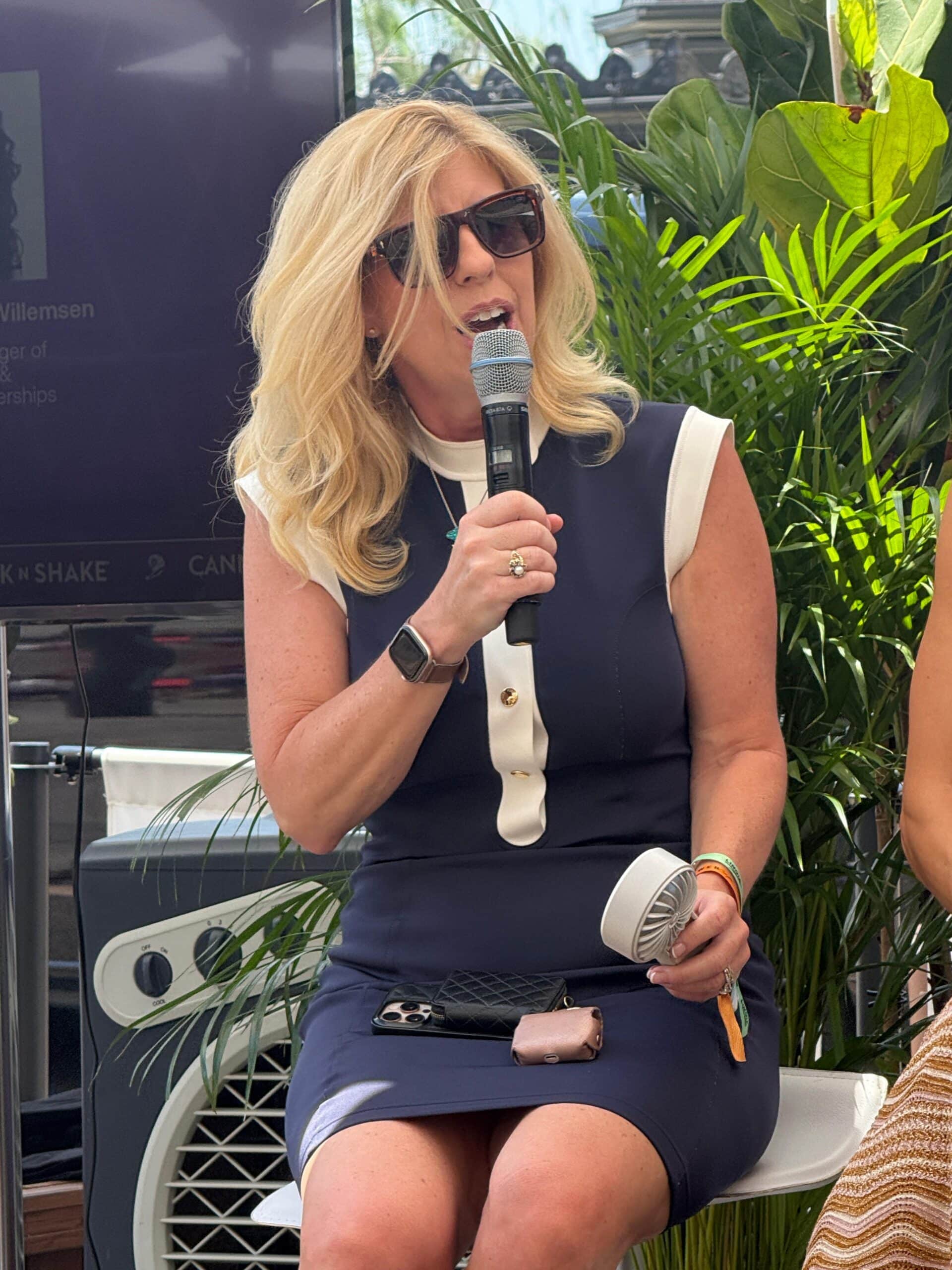 Jeanniey Walden Moderating A Panel On Stage At Cannes Lions 2026