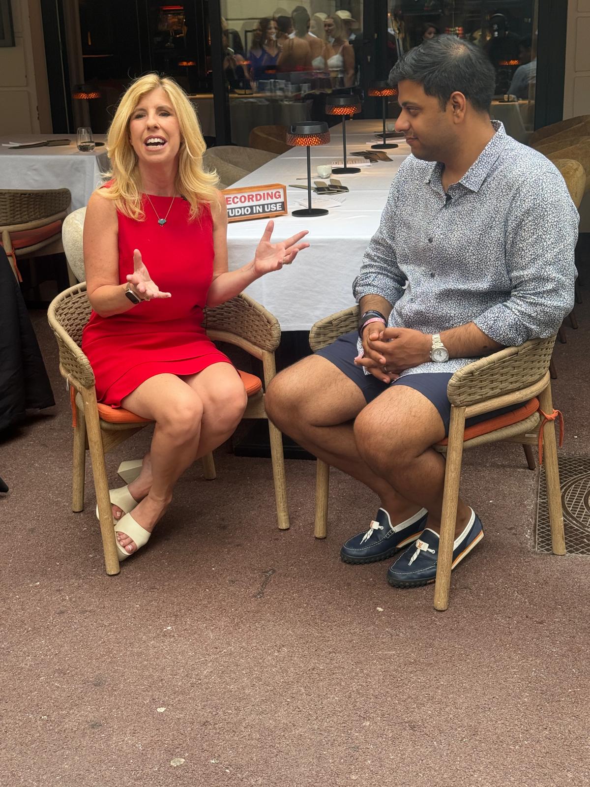 Jeanniey Walden Interviewing Jehan Luth At Cannes Lions 2026